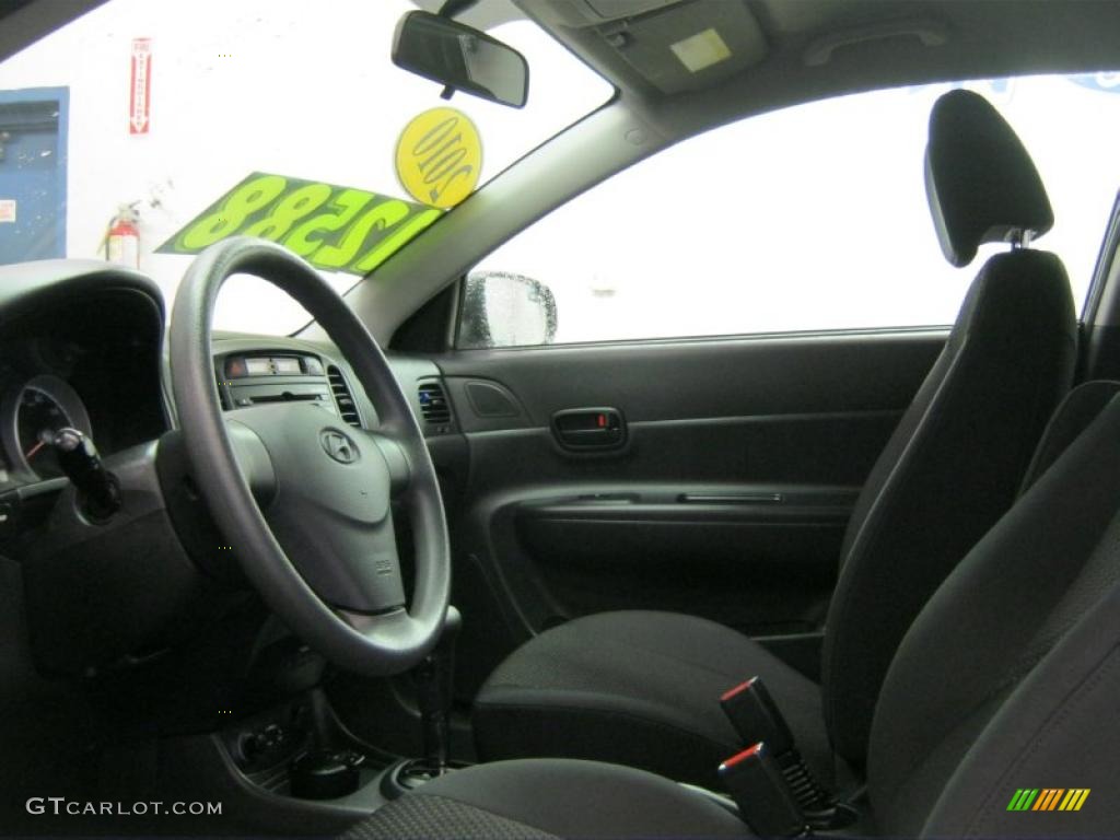 2010 Accent GS 3 Door - Charcoal Gray / Black photo #22