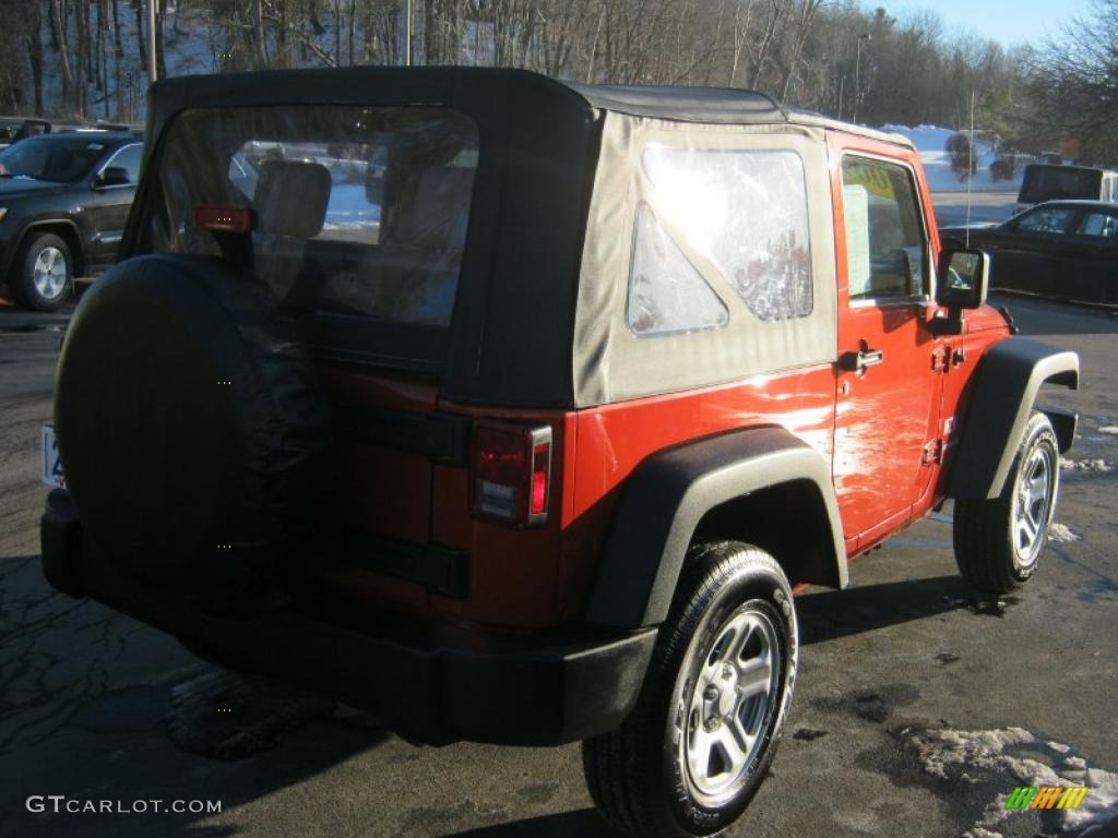 2009 Wrangler X 4x4 - Sunburst Orange Pearl Coat / Dark Slate Gray/Medium Slate Gray photo #2