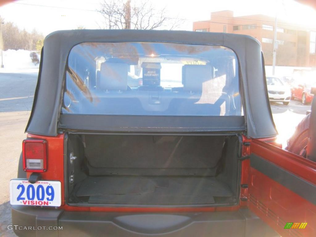2009 Wrangler X 4x4 - Sunburst Orange Pearl Coat / Dark Slate Gray/Medium Slate Gray photo #6