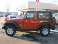 2009 Sunburst Orange Pearl Coat Jeep Wrangler X 4x4  photo #11