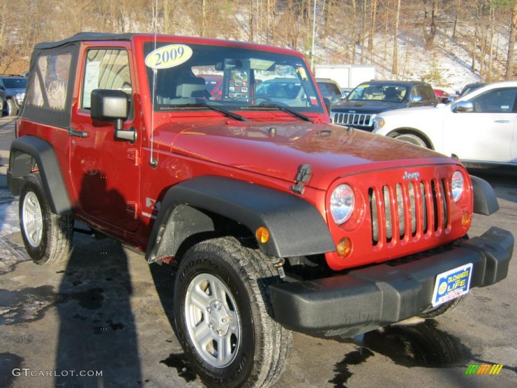 2009 Wrangler X 4x4 - Sunburst Orange Pearl Coat / Dark Slate Gray/Medium Slate Gray photo #14