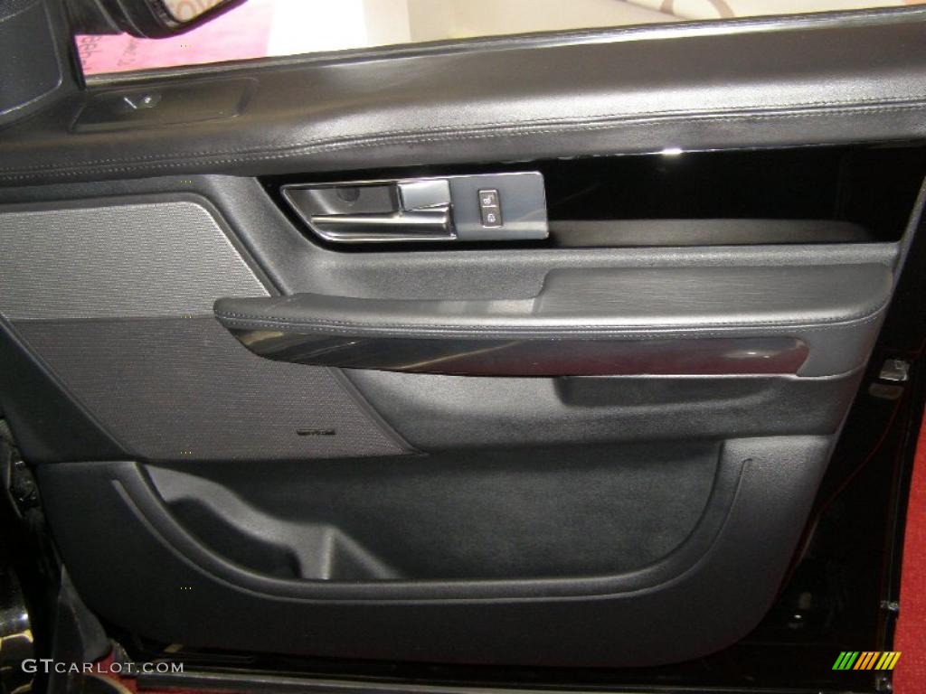 2010 Land Rover Range Rover Sport Supercharged Ebony/Lunar Stitching Door Panel Photo #45936510