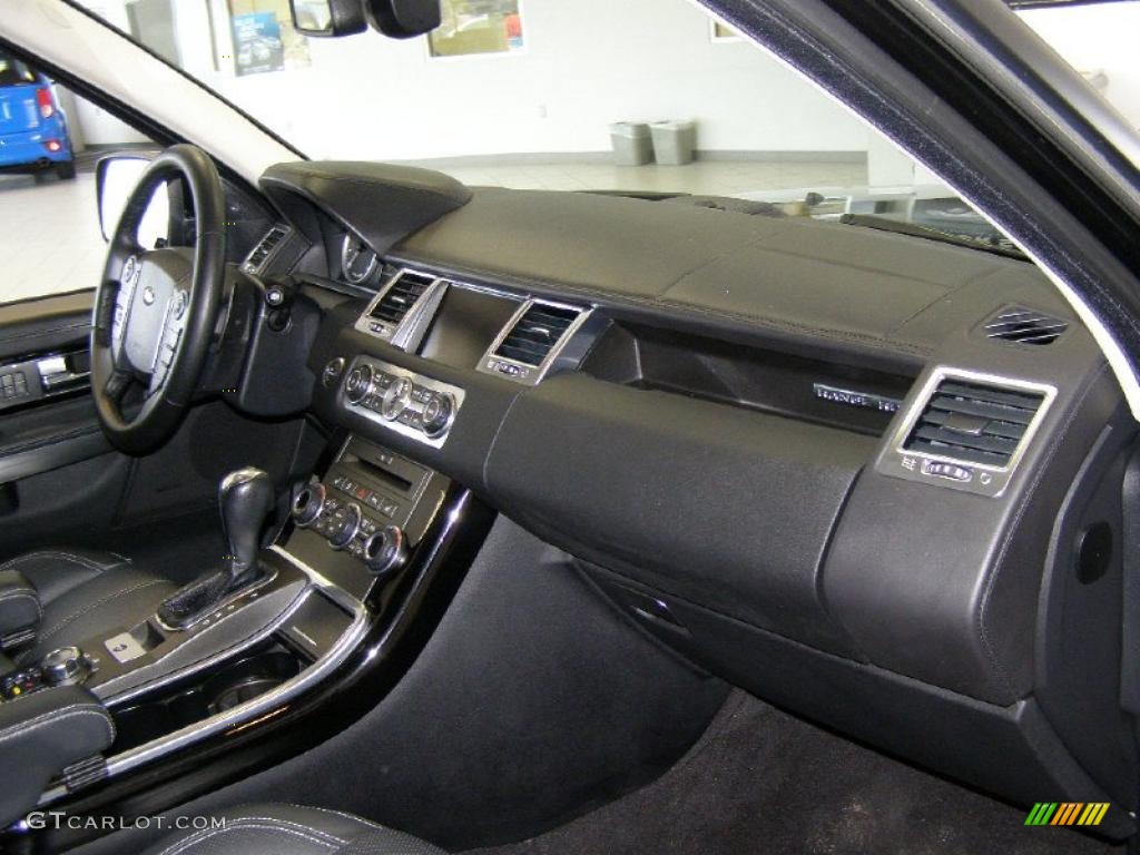 2010 Land Rover Range Rover Sport Supercharged Ebony/Lunar Stitching Dashboard Photo #45936516