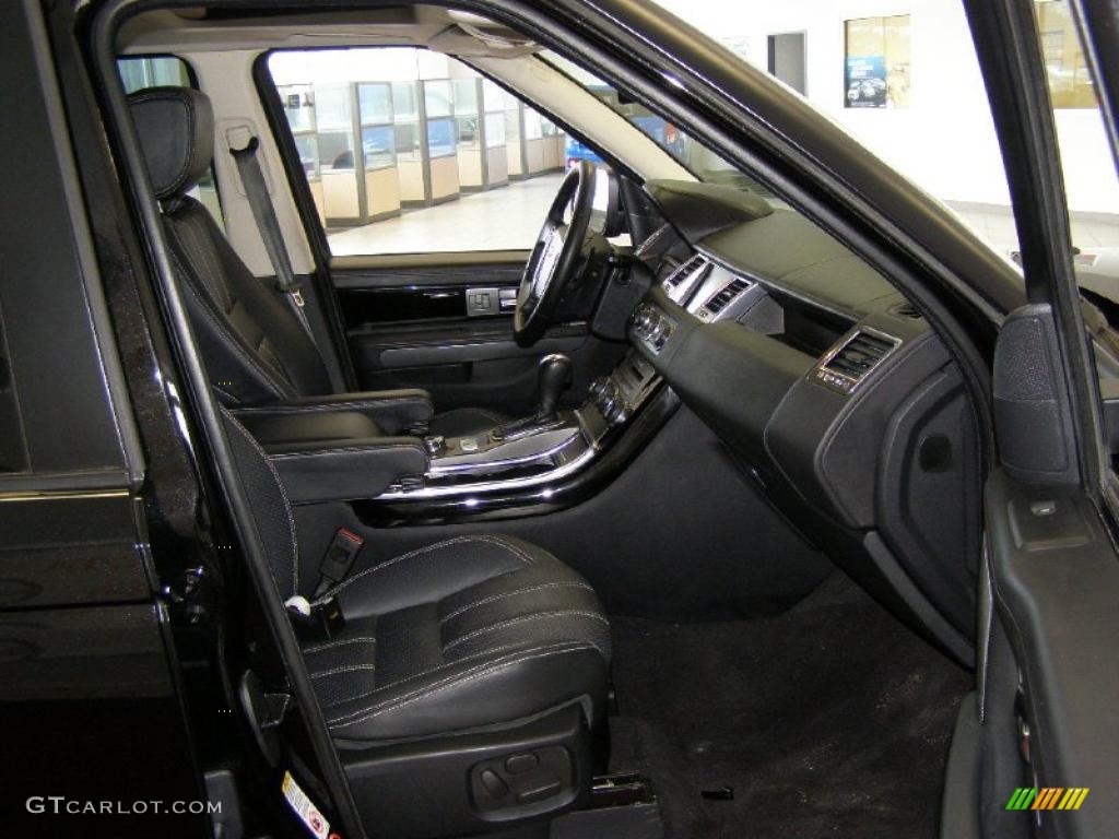 Ebony/Lunar Stitching Interior 2010 Land Rover Range Rover Sport Supercharged Photo #45936525