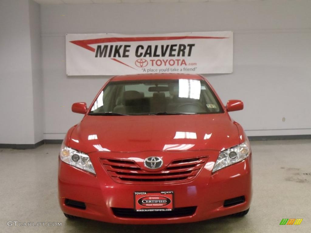 2008 Camry LE - Barcelona Red Metallic / Bisque photo #2