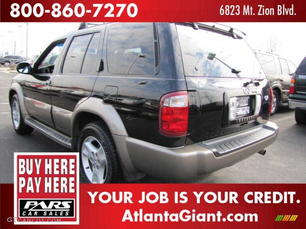2002 QX4  - Black Obsidian / Graphite photo #2