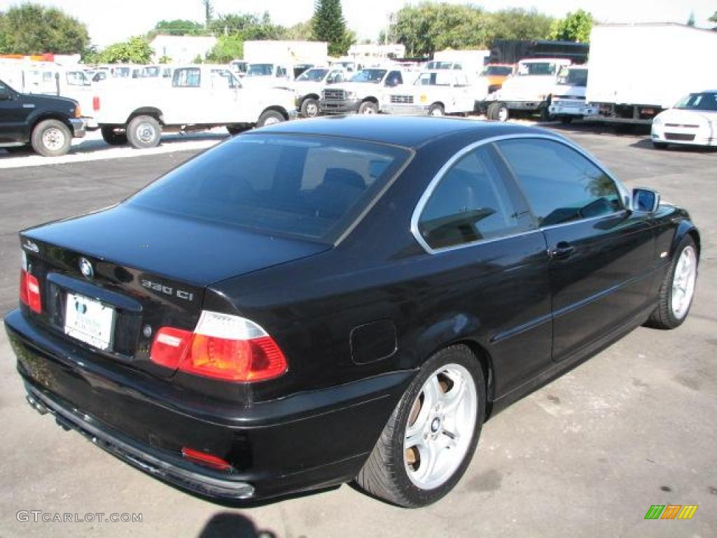 2001 3 Series 330i Coupe - Jet Black / Black photo #10