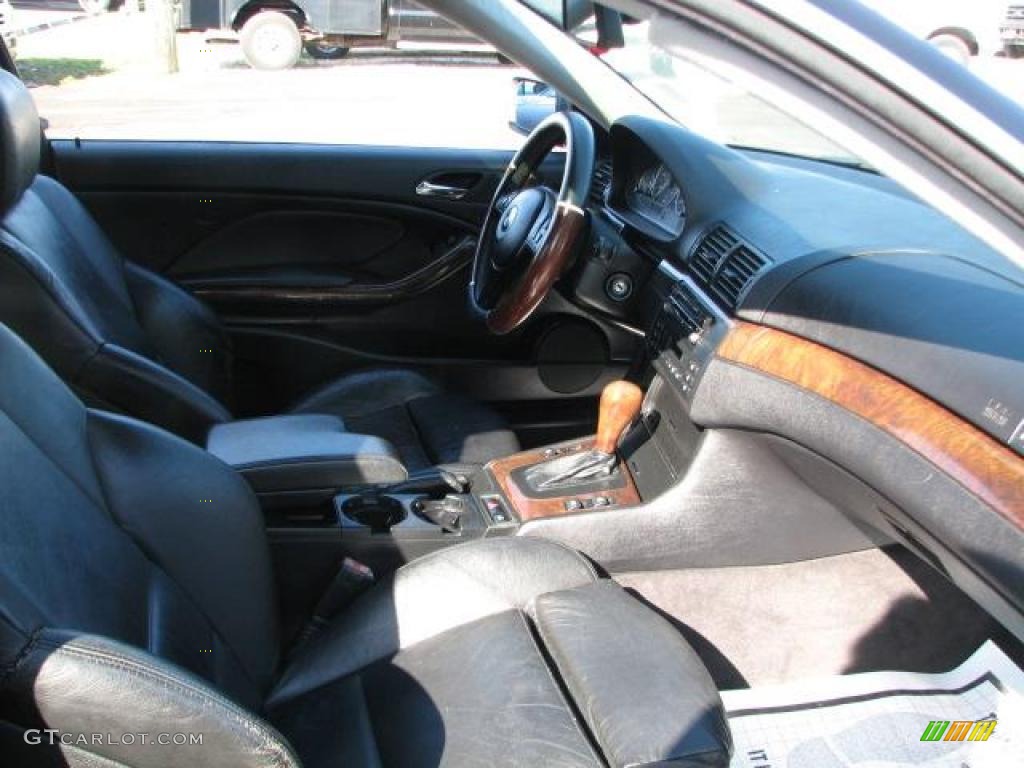 2001 3 Series 330i Coupe - Jet Black / Black photo #13