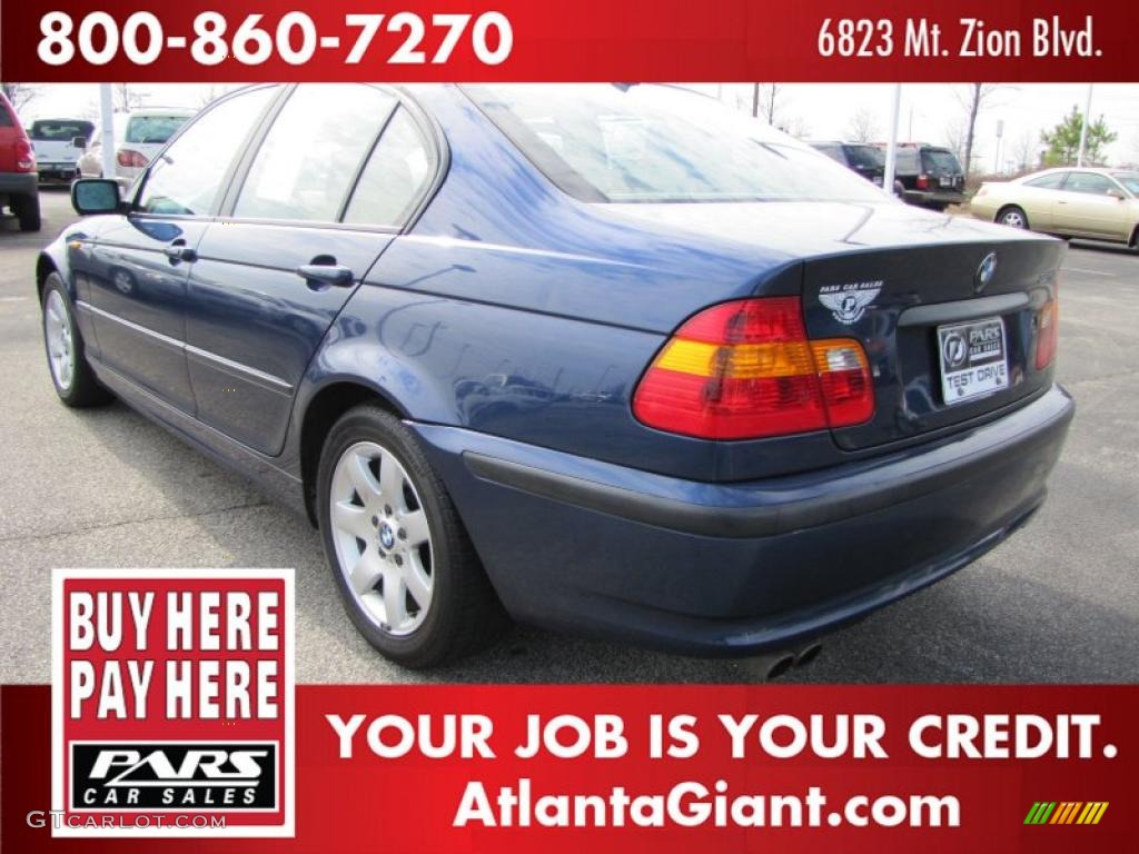 2004 3 Series 325i Sedan - Mystic Blue Metallic / Sand photo #2