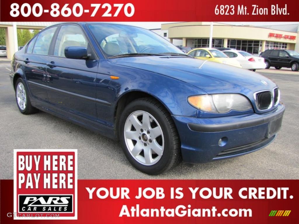 2004 3 Series 325i Sedan - Mystic Blue Metallic / Sand photo #4