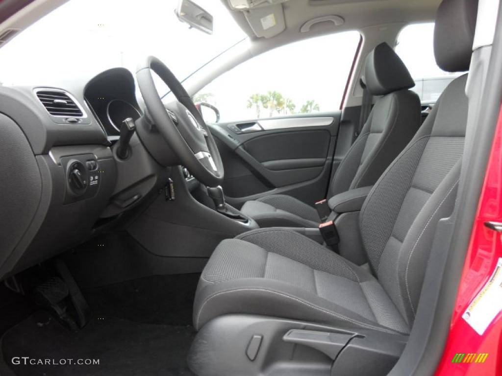 Titan Black Interior 2011 Volkswagen Golf 4 Door TDI Photo #45941289