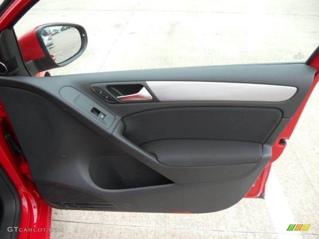 2011 Volkswagen Golf 4 Door TDI Titan Black Door Panel Photo #45941295