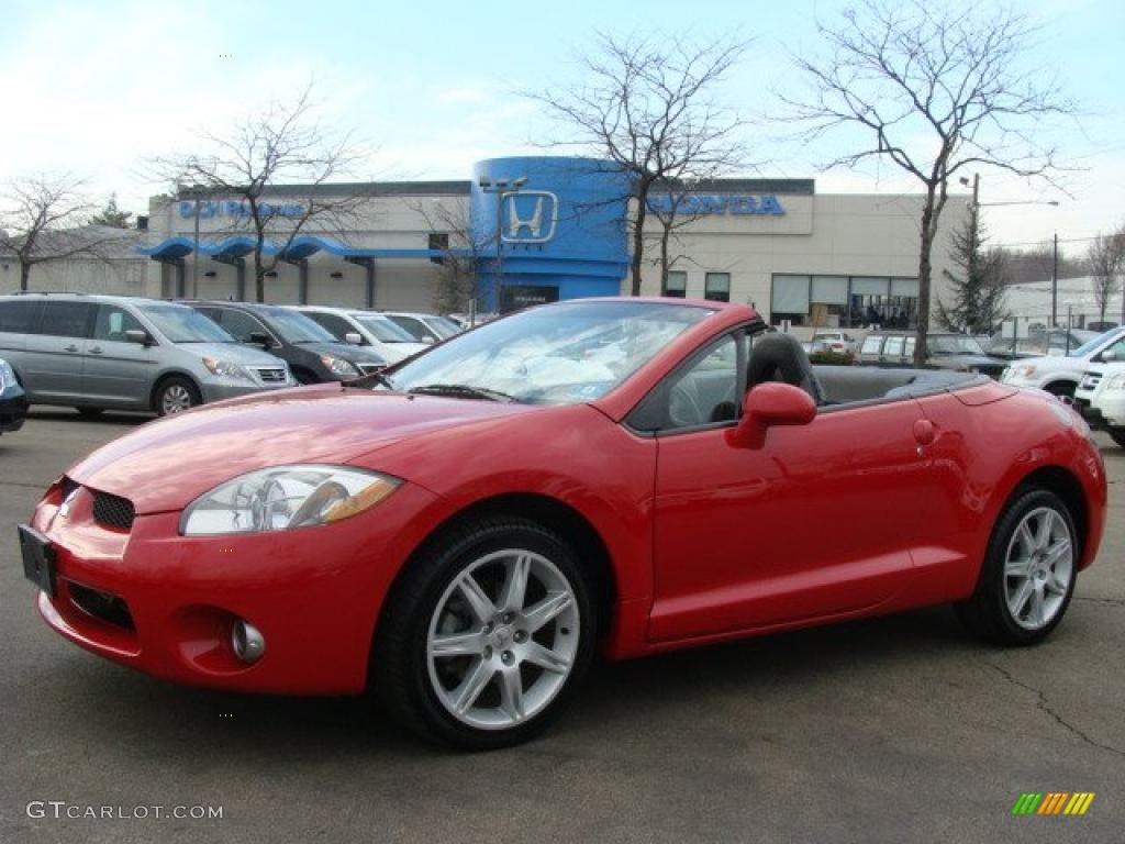 2007 Eclipse Spyder GT - Pure Red / Dark Charcoal photo #1