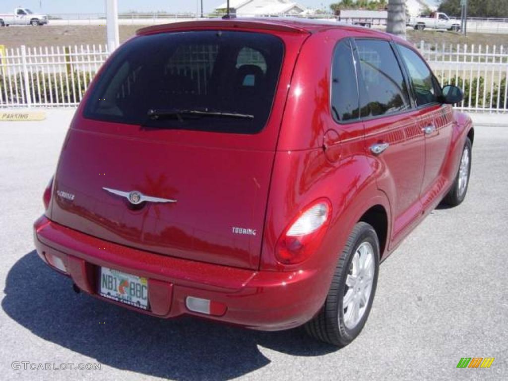 2008 PT Cruiser Touring - Inferno Red Crystal Pearl / Pastel Slate Gray photo #6