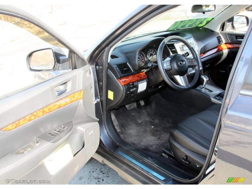 Off Black Interior 2010 Subaru Outback 2.5i Limited Wagon Photo #45944439