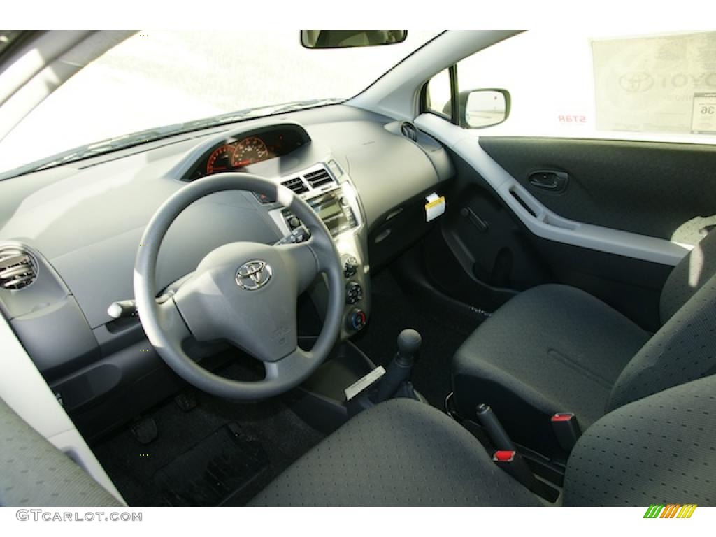 Dark Charcoal Interior 2011 Toyota Yaris 3 Door Liftback Photo #45945414