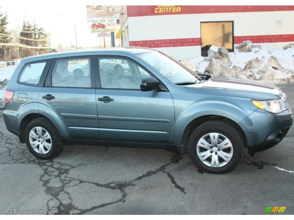 2009 Forester 2.5 X - Sage Green Metallic / Platinum photo #4