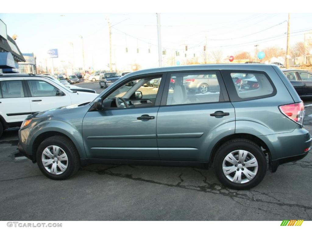 2009 Forester 2.5 X - Sage Green Metallic / Platinum photo #10