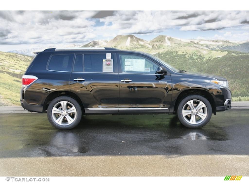 Black 2011 Toyota Highlander Limited 4WD Exterior Photo #45946251