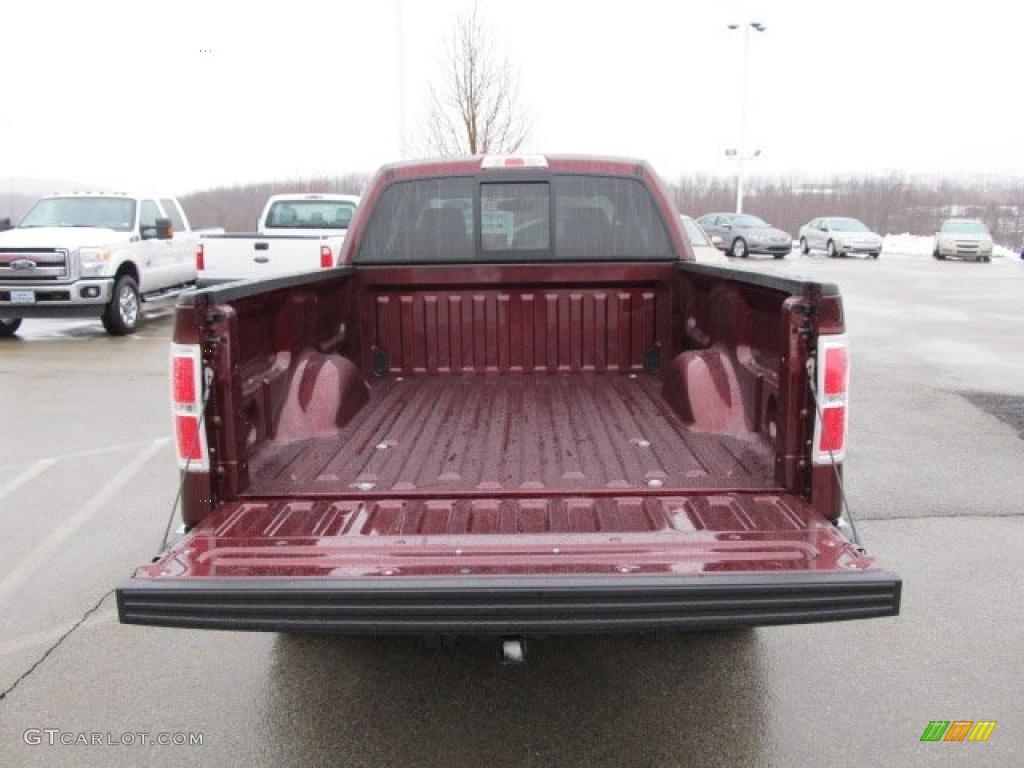 2009 F150 XLT SuperCab 4x4 - Royal Red Metallic / Stone/Medium Stone photo #10