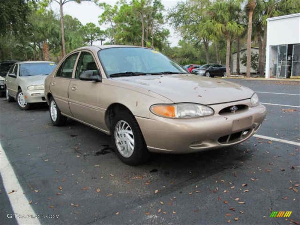 1999 Escort SE Sedan - Mocha Frost Metallic / Medium Prairie Tan photo #1