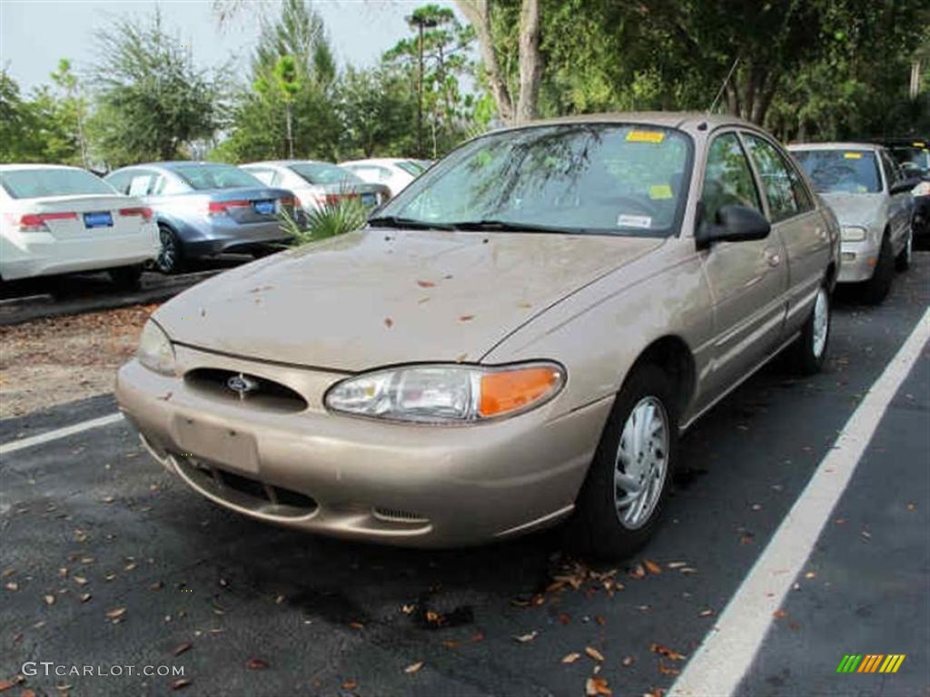 1999 Escort SE Sedan - Mocha Frost Metallic / Medium Prairie Tan photo #4