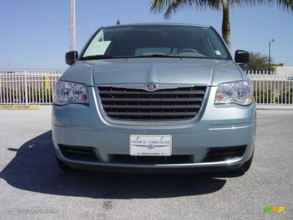 2008 Town & Country LX - Clearwater Blue Pearlcoat / Medium Slate Gray/Light Shale photo #9