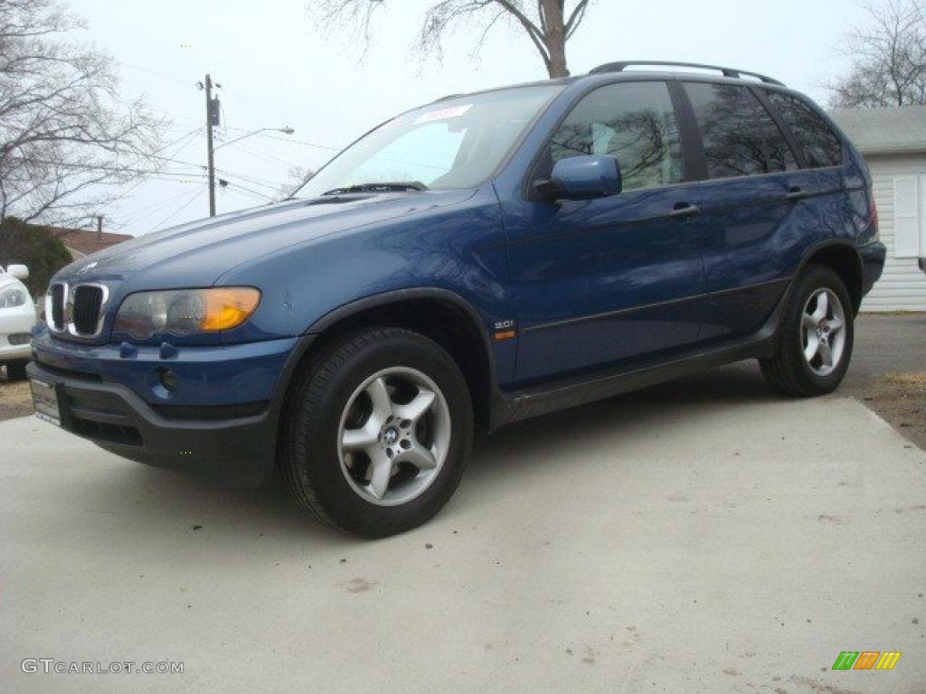 2001 X5 3.0i - Topaz Blue Metallic / Beige photo #2