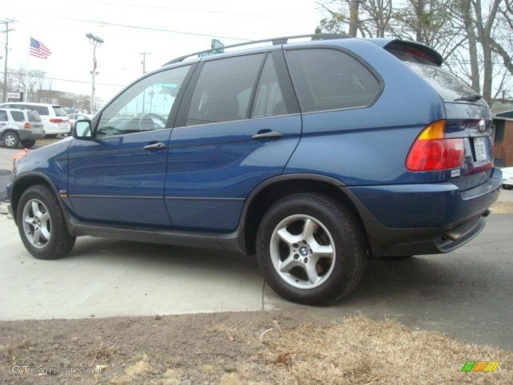 2001 X5 3.0i - Topaz Blue Metallic / Beige photo #4