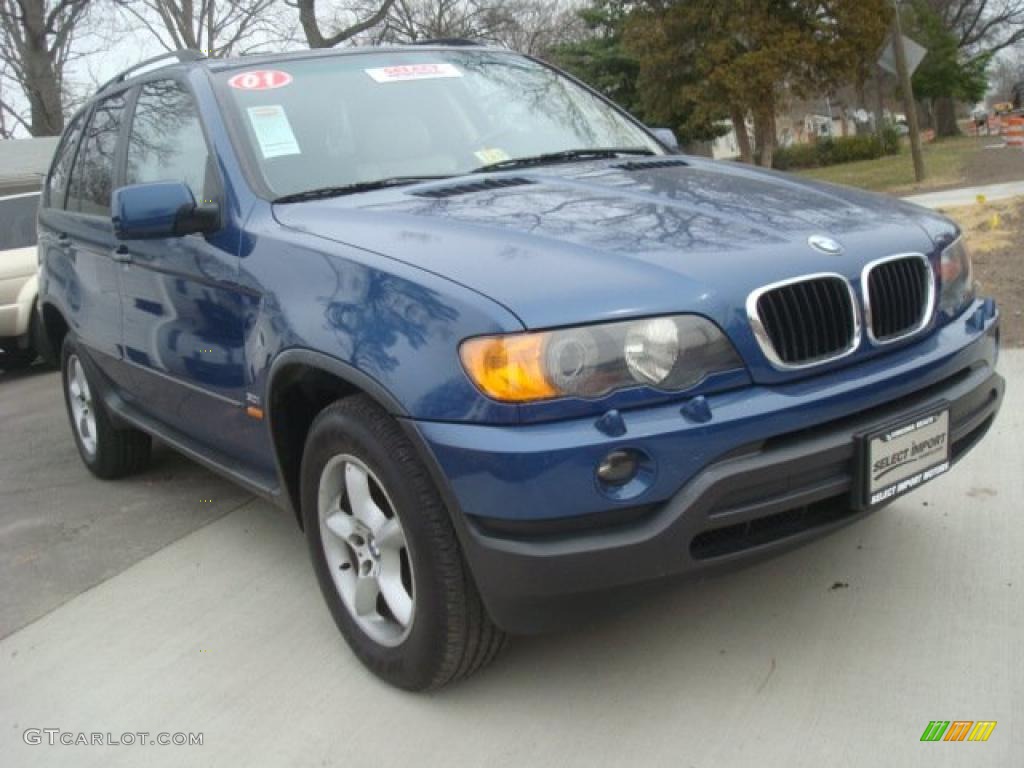 2001 X5 3.0i - Topaz Blue Metallic / Beige photo #7