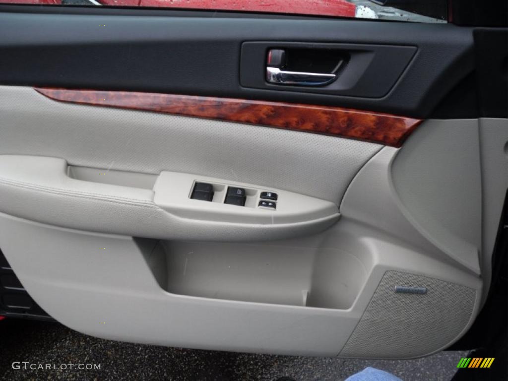 2010 Subaru Outback 2.5i Limited Wagon Warm Ivory Door Panel Photo #45949341