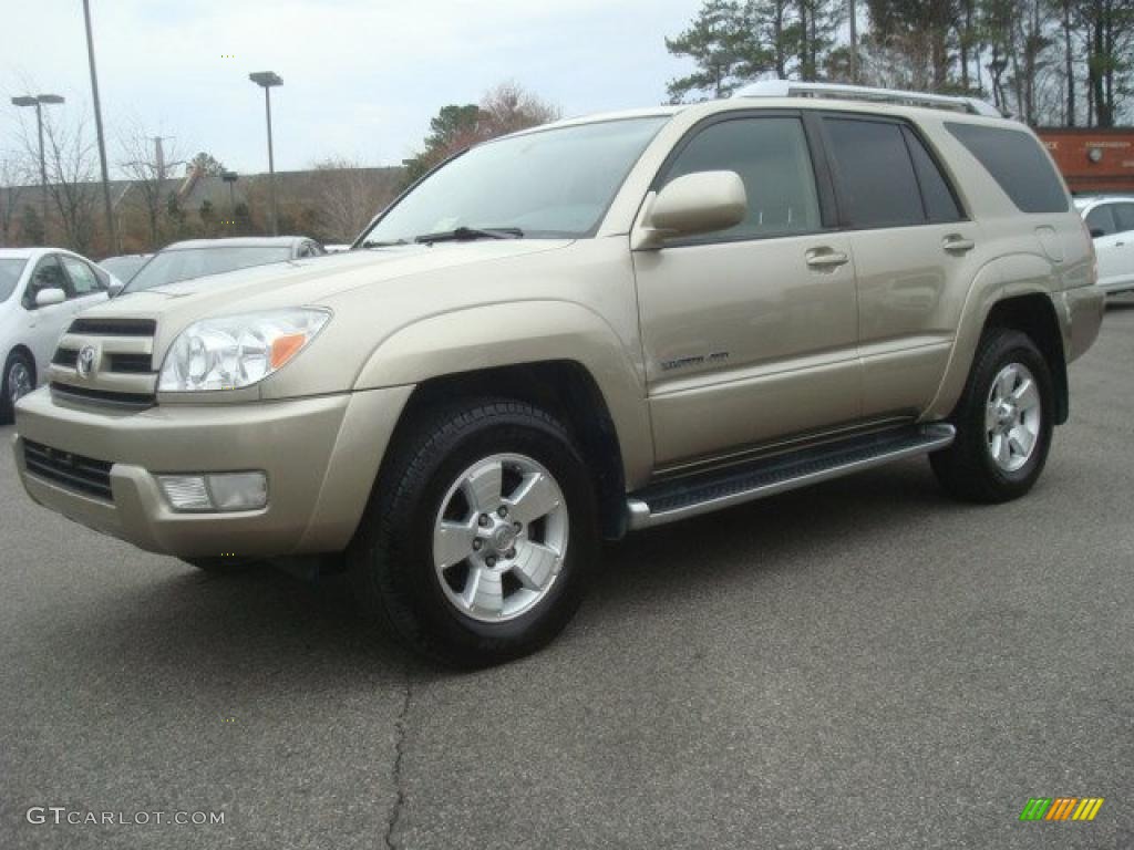 2004 4Runner Limited 4x4 - Dorado Gold Pearl / Taupe photo #8