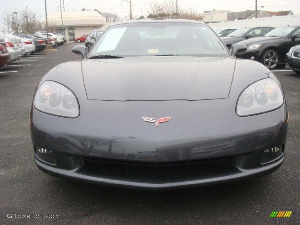 2009 Corvette Coupe - Cyber Gray Metallic / Ebony/Dark Titanium Gray photo #9