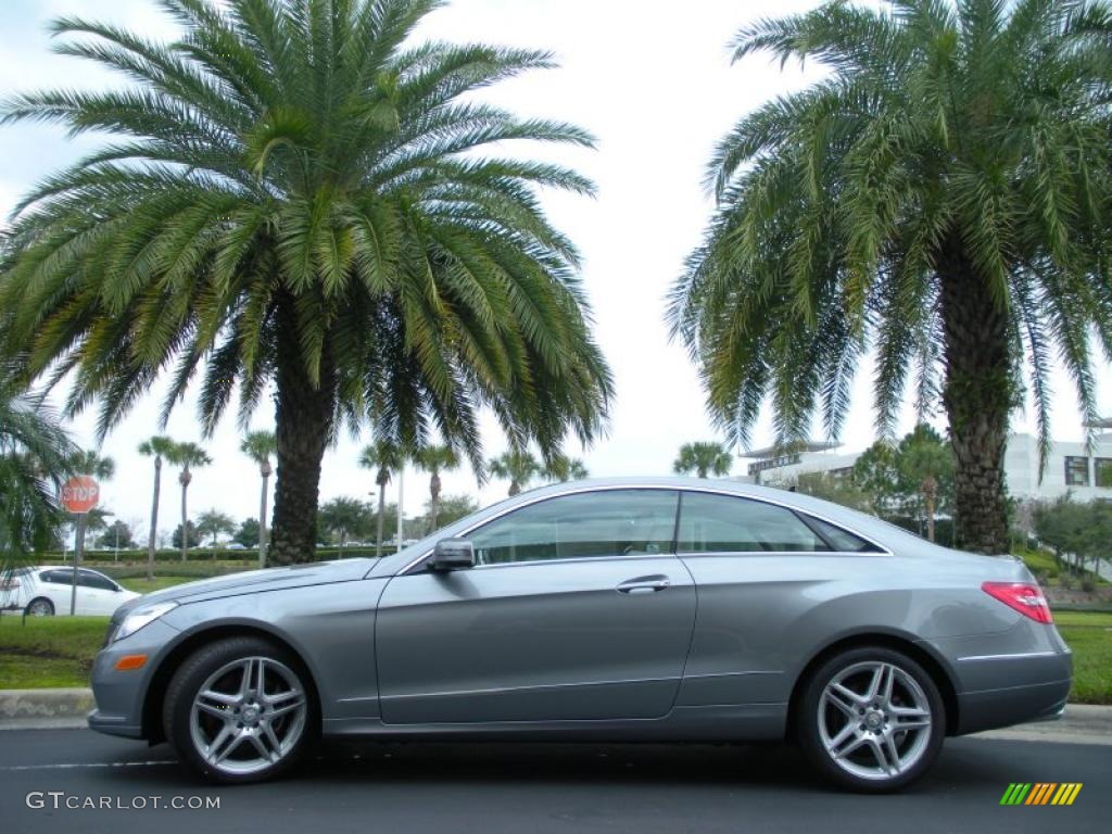 2011 E 350 Coupe - Palladium Silver Metallic / Almond/Mocha photo #1