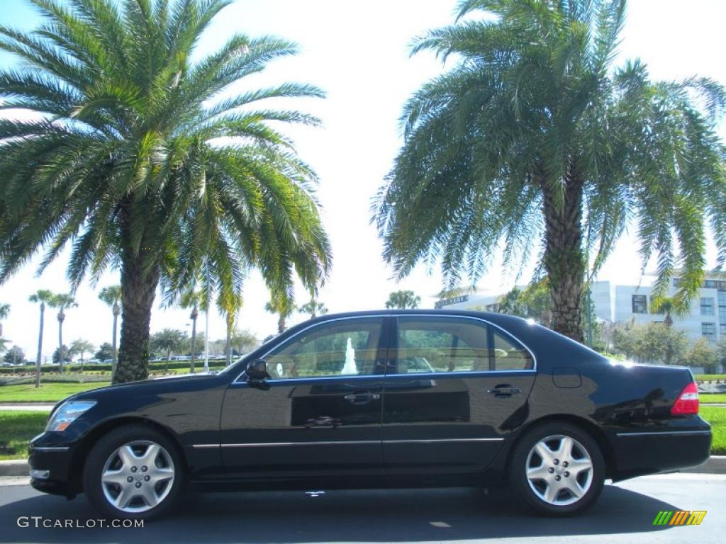 2004 LS 430 - Black Onyx / Saddle photo #1