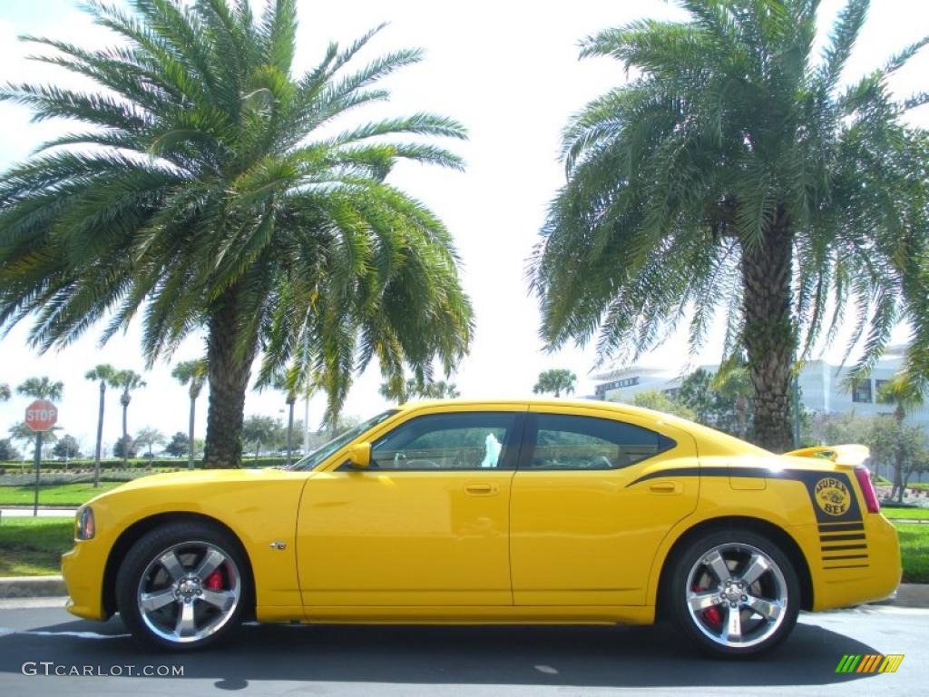 2007 Charger SRT-8 Super Bee - Detonator Yellow Clearcoat / Dark Slate Gray photo #1