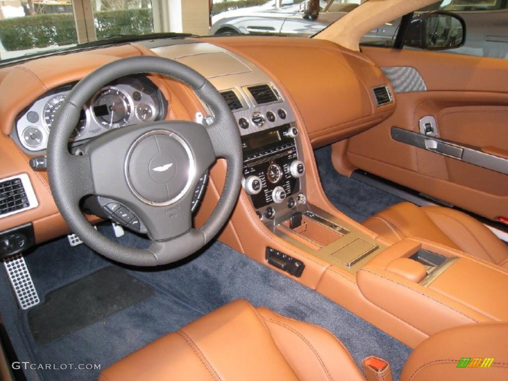 Chestnut Tan Interior 2011 Aston Martin V8 Vantage Roadster Photo #45952110