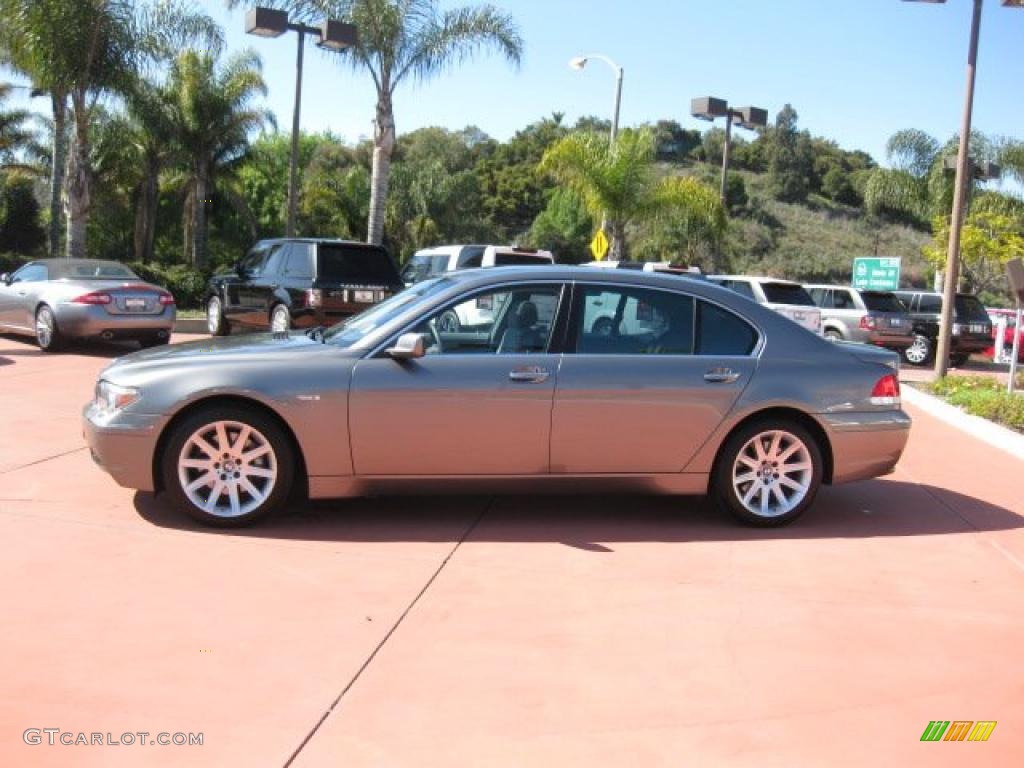 2005 7 Series 745Li Sedan - Sterling Grey Metallic / Basalt Grey/Flannel Grey photo #3