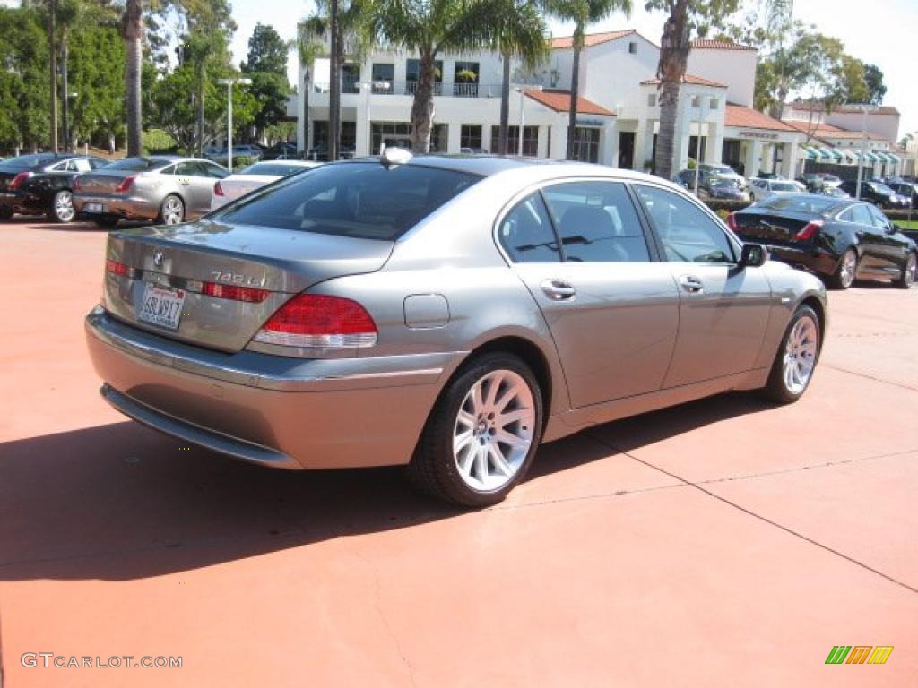 2005 7 Series 745Li Sedan - Sterling Grey Metallic / Basalt Grey/Flannel Grey photo #5