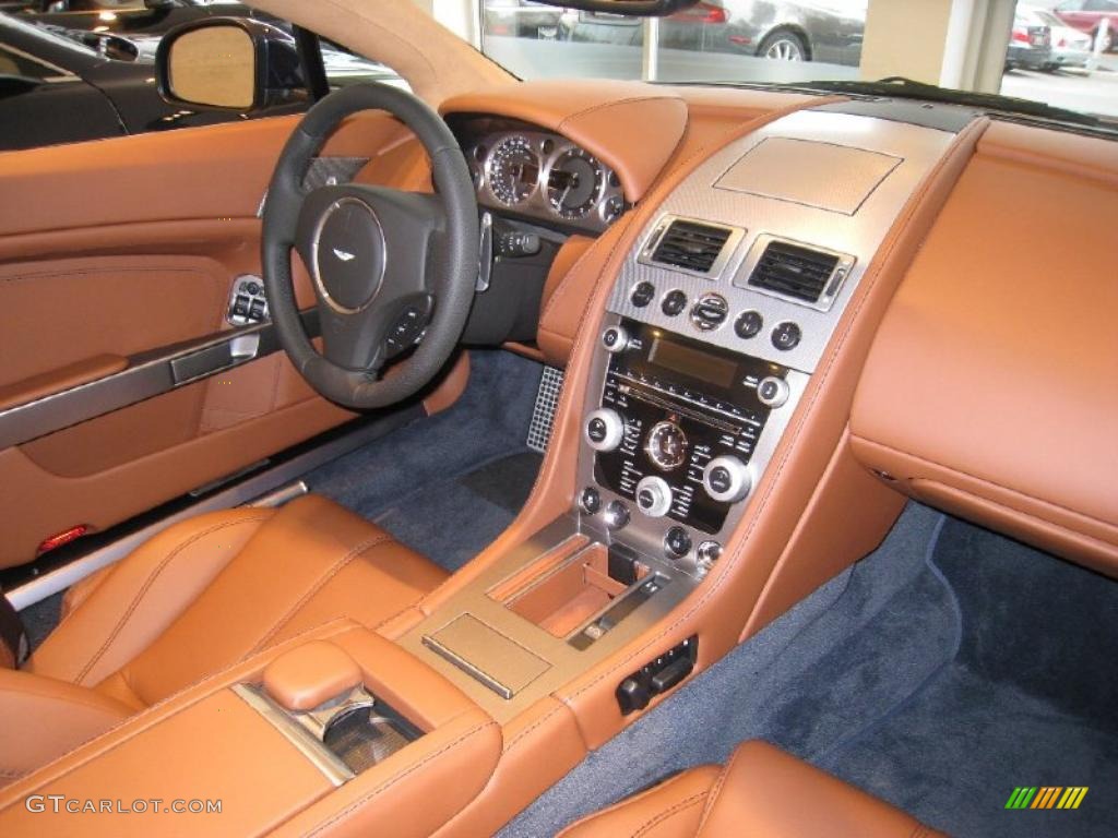 2011 Aston Martin V8 Vantage Roadster Chestnut Tan Dashboard Photo #45952518