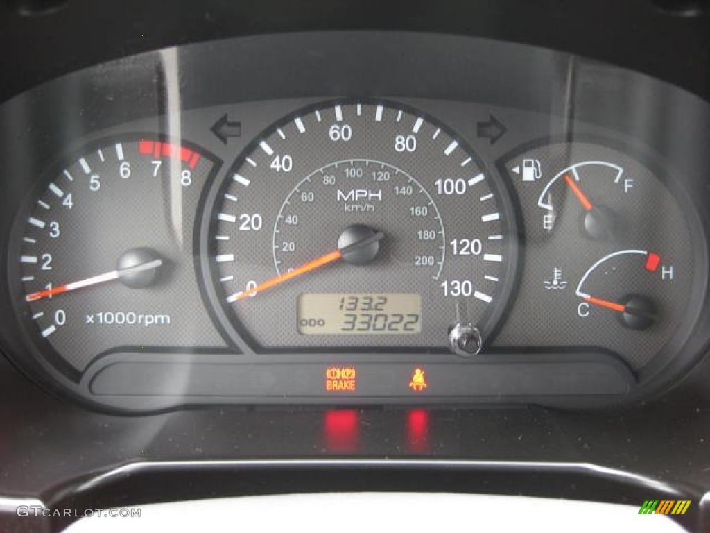 2005 Hyundai Accent GLS Coupe Gauges Photo #45952614