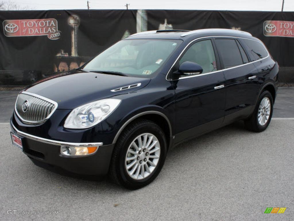 2008 Enclave CXL - Ming Blue Metallic / Titanium/Dark Titanium photo #1