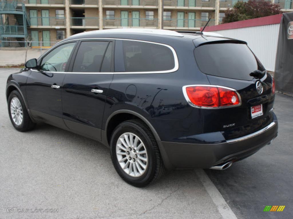 2008 Enclave CXL - Ming Blue Metallic / Titanium/Dark Titanium photo #3