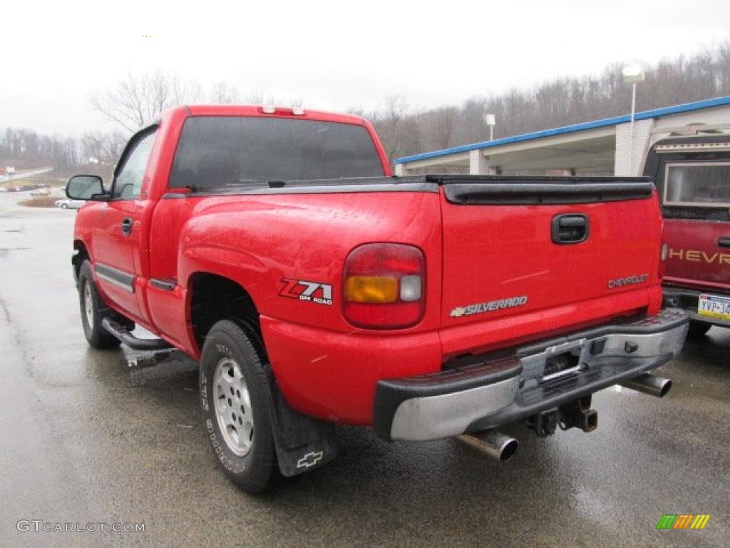 2003 Silverado 1500 Z71 Regular Cab 4x4 - Victory Red / Dark Charcoal photo #4