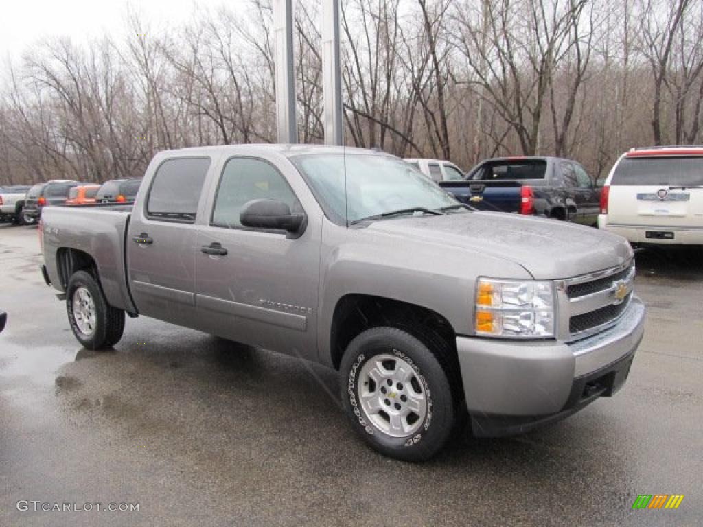 2008 Silverado 1500 LT Crew Cab 4x4 - Graystone Metallic / Ebony photo #6