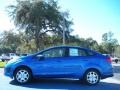 2011 Blue Flame Metallic Ford Fiesta S Sedan  photo #2