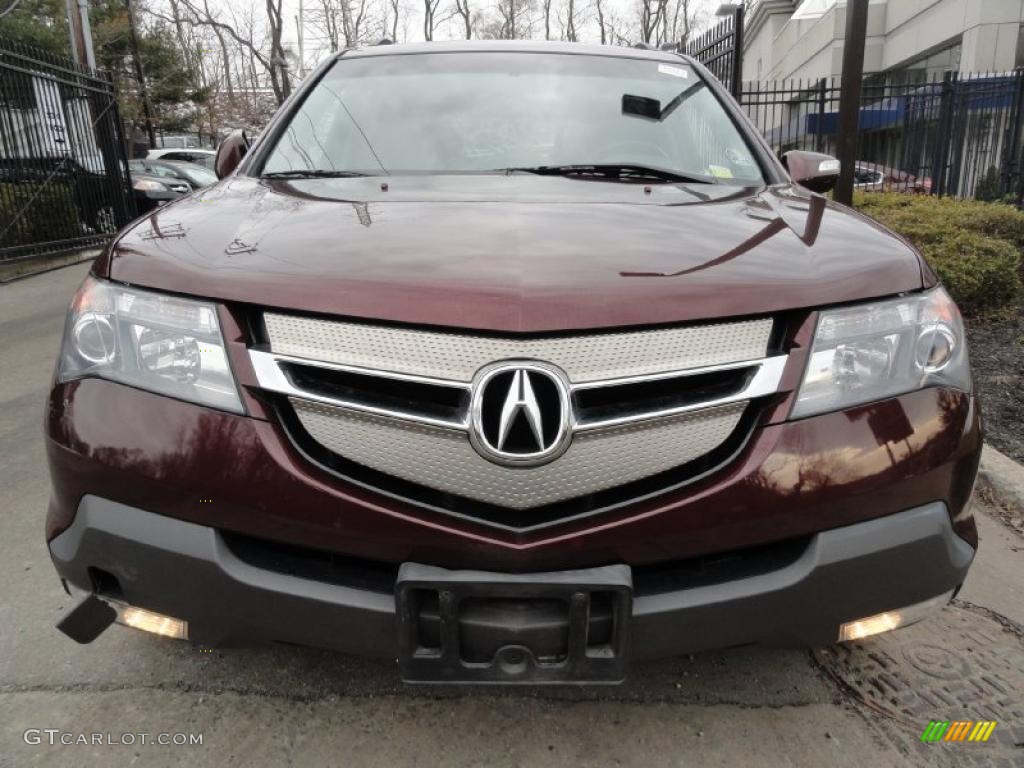 2007 MDX Technology - Dark Cherry Red Pearl / Ebony photo #2