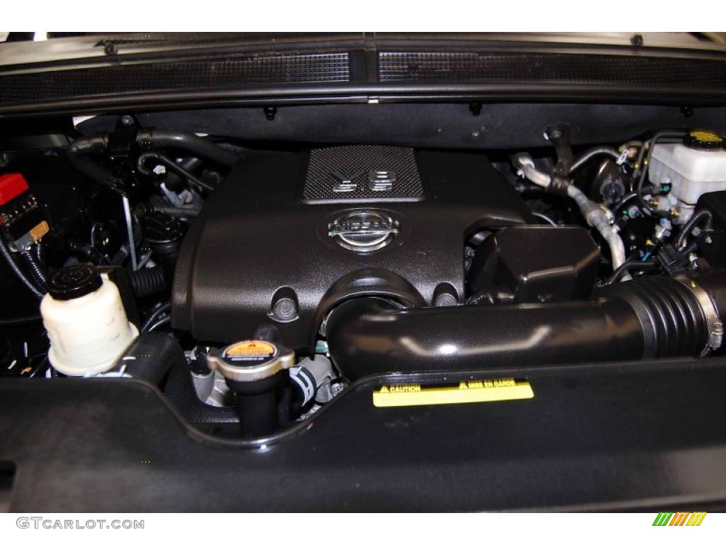 2010 Nissan Armada Platinum 5.6 Liter Flex-Fuel DOHC 32-Valve CVTCS V8 Engine Photo #45959003