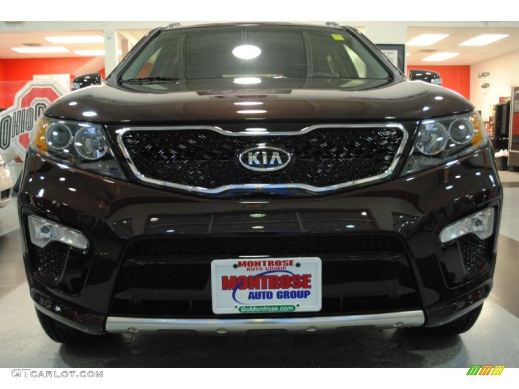 2011 Sorento SX V6 - Dark Cherry / Black photo #10