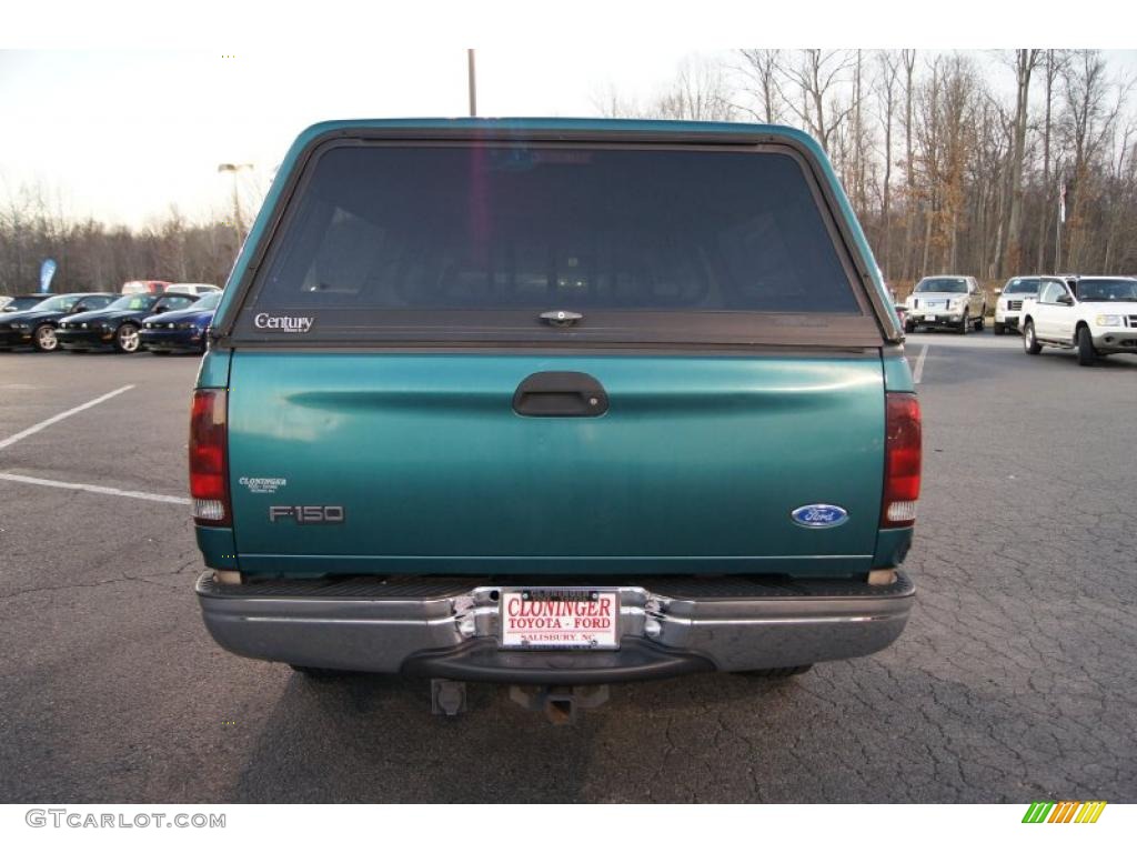 1997 F150 Lariat Extended Cab - Pacific Green Metallic / Medium Prairie Tan photo #4